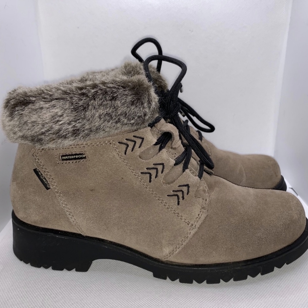Sporto Tan Suede Lace Up Waterproof Insulated Boot